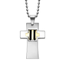 Pendentif en bijoux Hdx Steel Mother and Son Cross